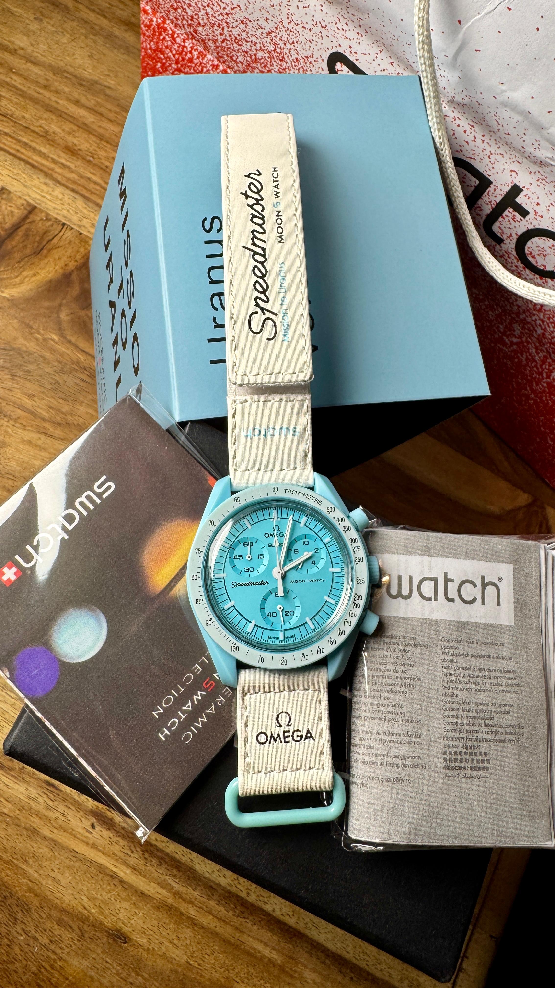 🪐 Swatch x Omega MoonSwatch – Mission to Uranus (SO33L100)